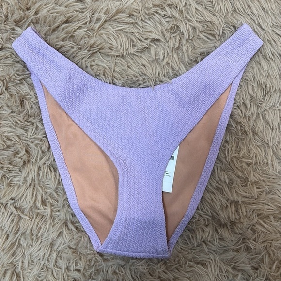 J. Crew Other - J Crew lilac purple textured cheeky bottoms high rise size SM new